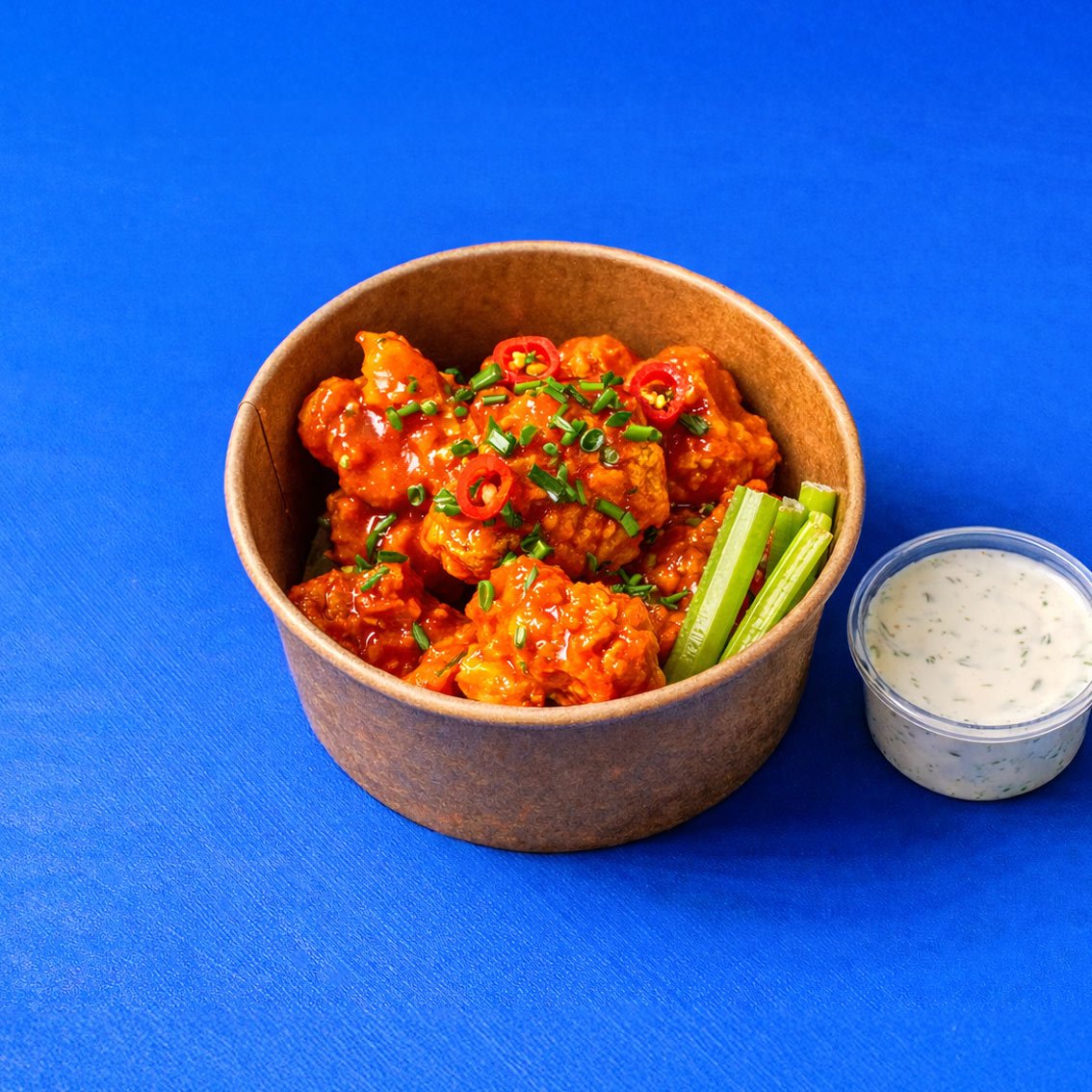 🌱 Buffalo Cauliflower Wings
